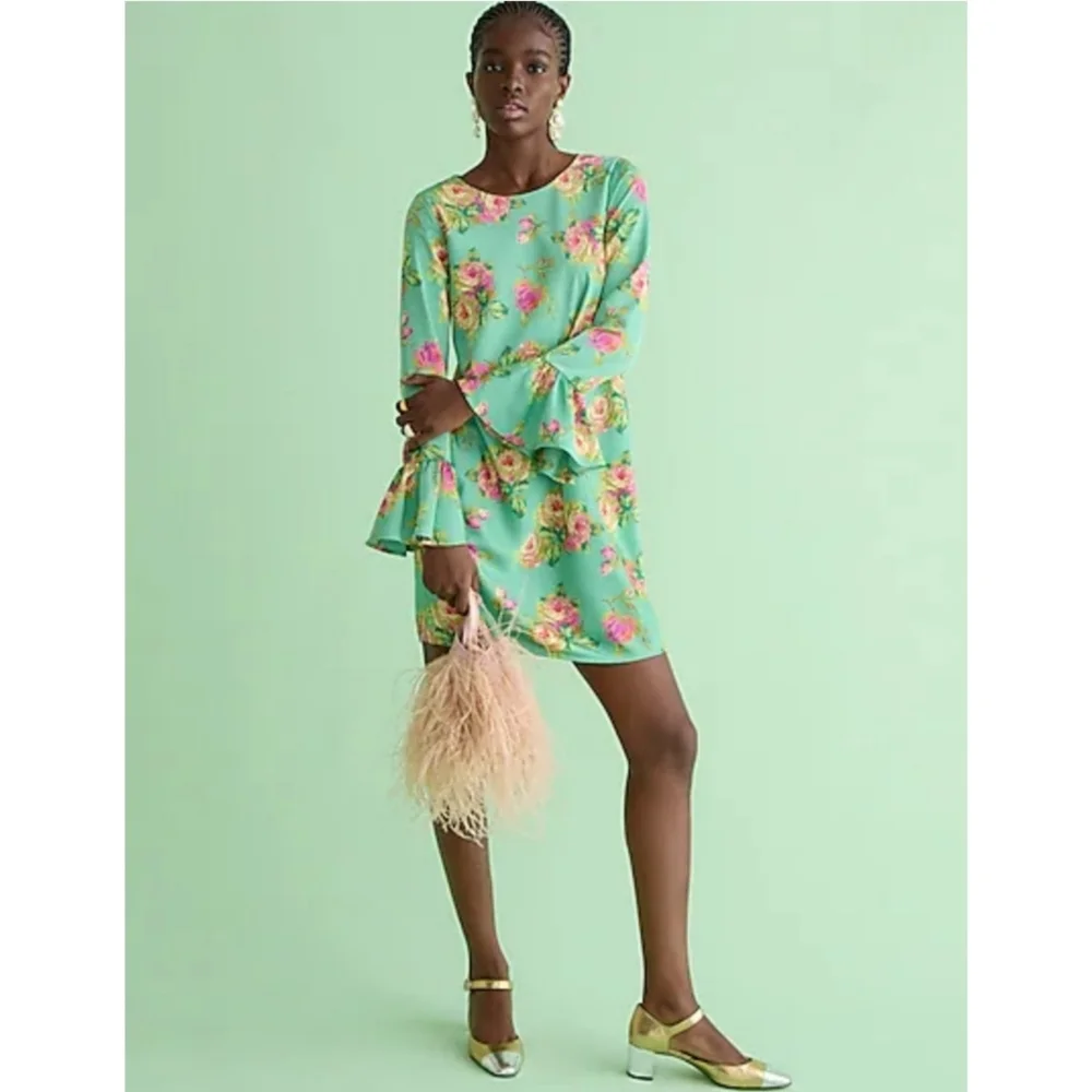 67. J.Crew Winter garden dress in lavish rose